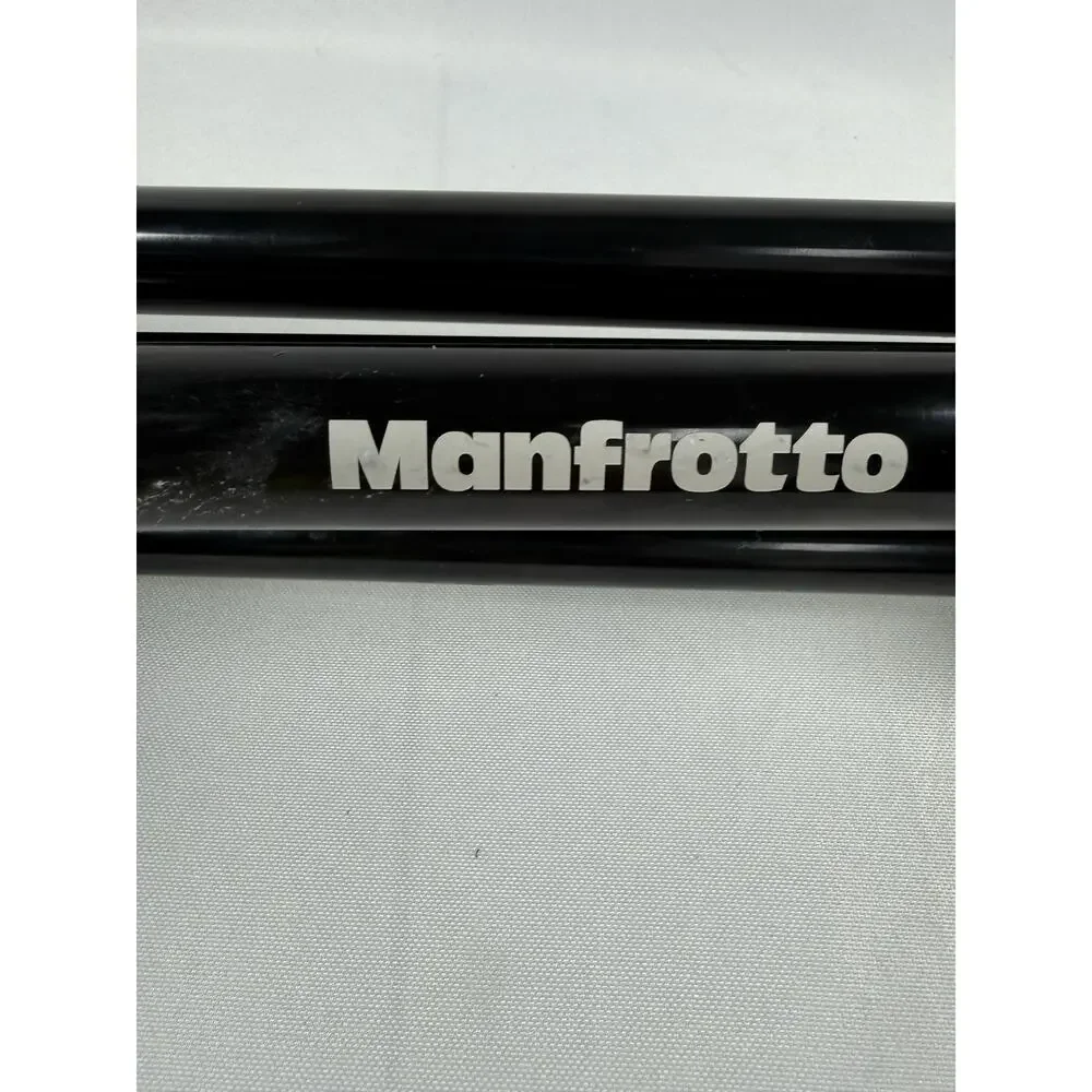 Manfrotto Tripod w/ Fluid Head Adjustable Height Camera Stand Black